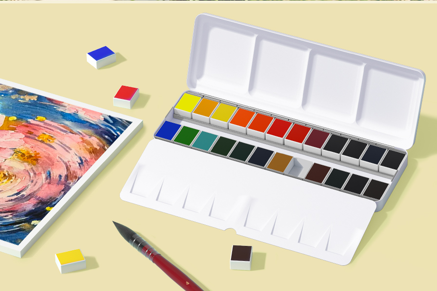 What is the difference between watercolor or acrylic paint?