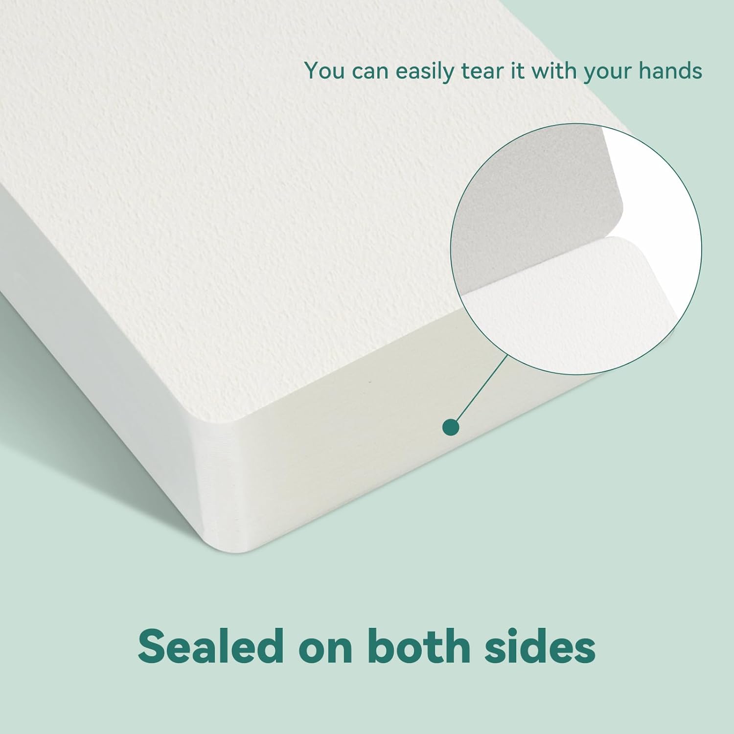 LIGHTWISH Mini Watercolor Sketchbook 60 Sheets 2.6 x 3.3 inch 100% Cotton Cold Press 300gsm/140lb,Mini Travel Small Watercolor Book Square Painting Notebook Tearable Art Paper Sketchbook