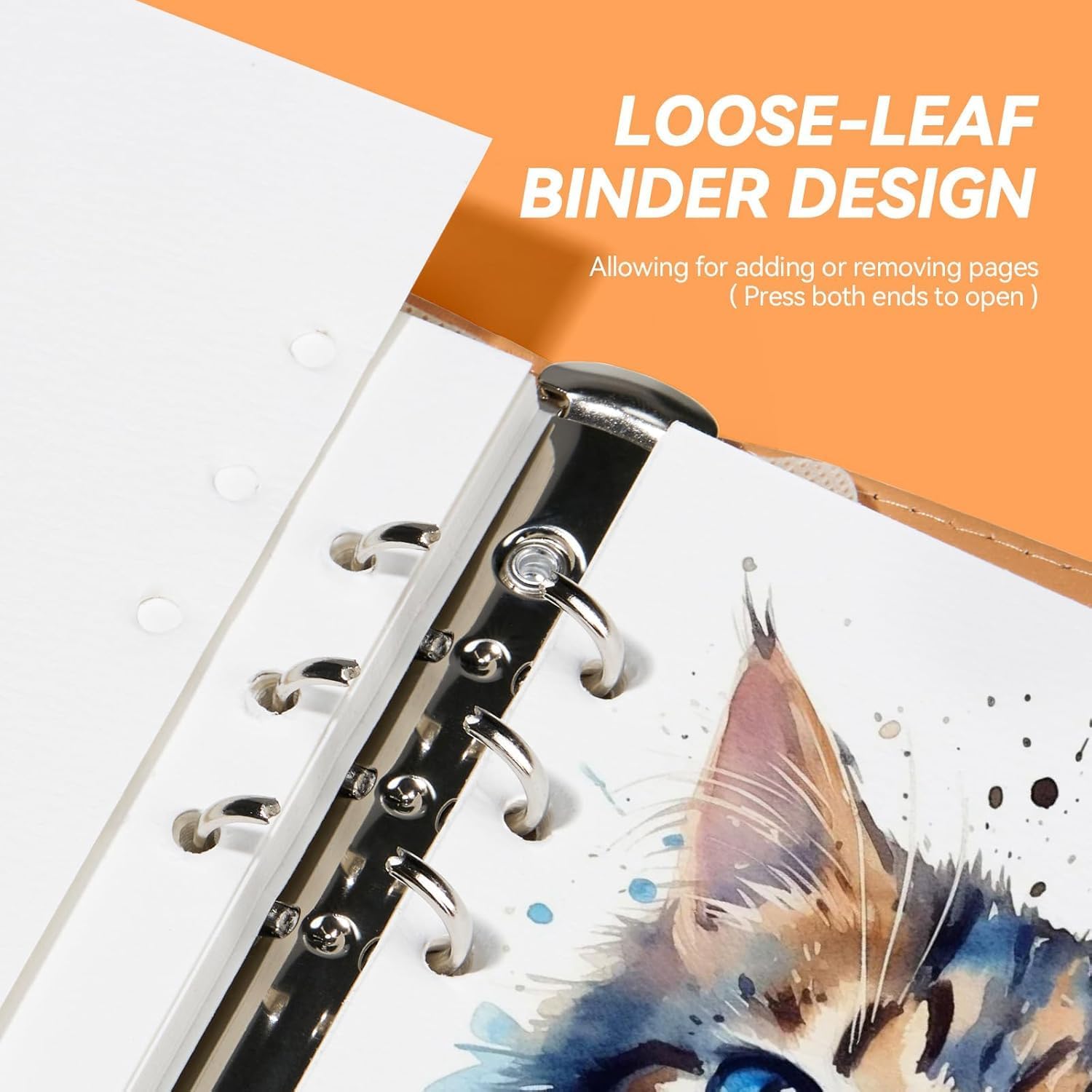 Lightwish Watercolor Sketchbook,100% Cotton Acid Free Watercolor Journal,300gsm/140lb Cold Press Watercolor Paper for Artists,Adults,Students,20 Sheets,Paper 5.8 * 8.2 Inches(A5)