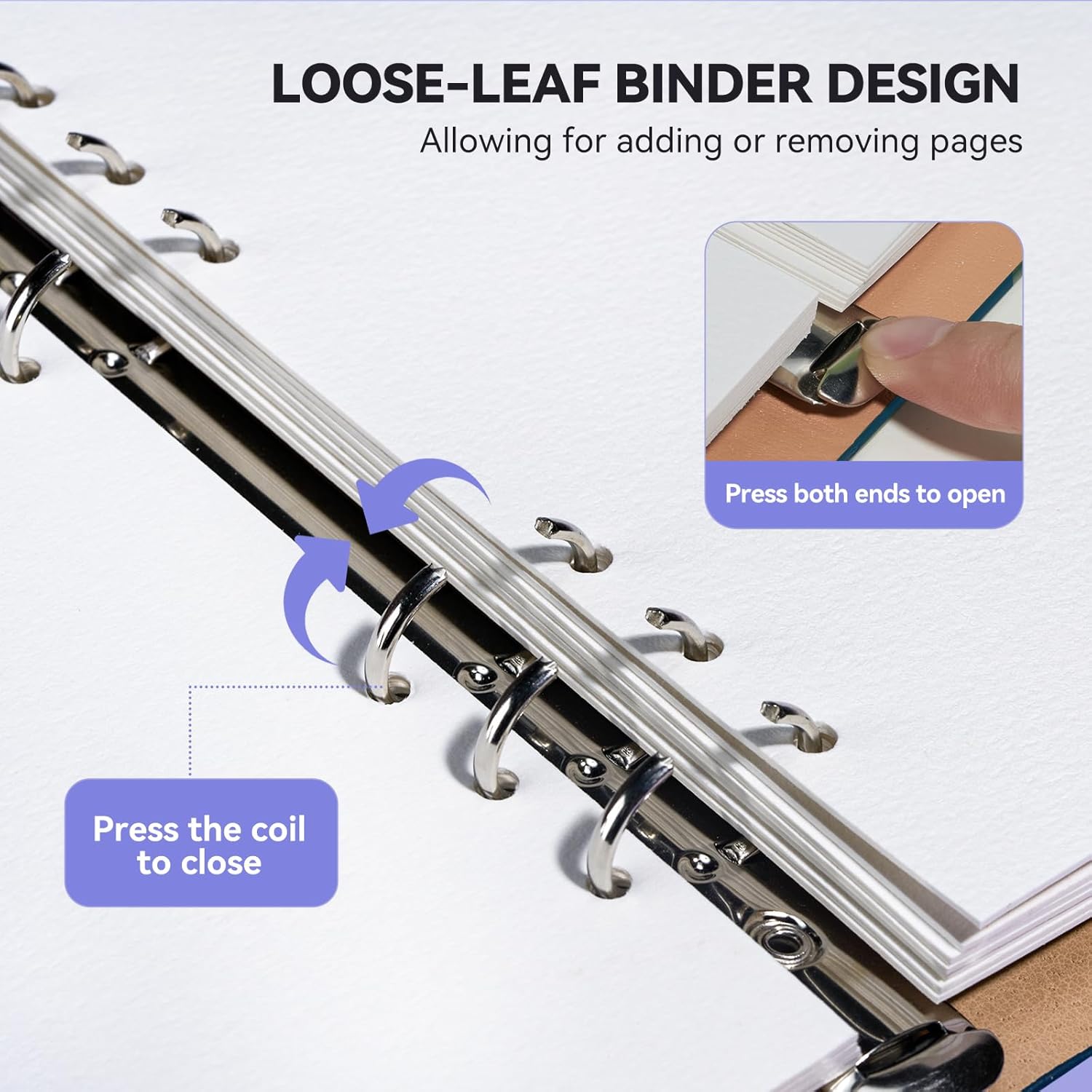 Lightwish Watercolor Sketchbook,100% Cotton Acid Free Watercolor Journal,600gsm Cold Press Watercolor Paper for Artists,Adults,Students,12 Sheets,5.8 * 8.2 Inches Paper