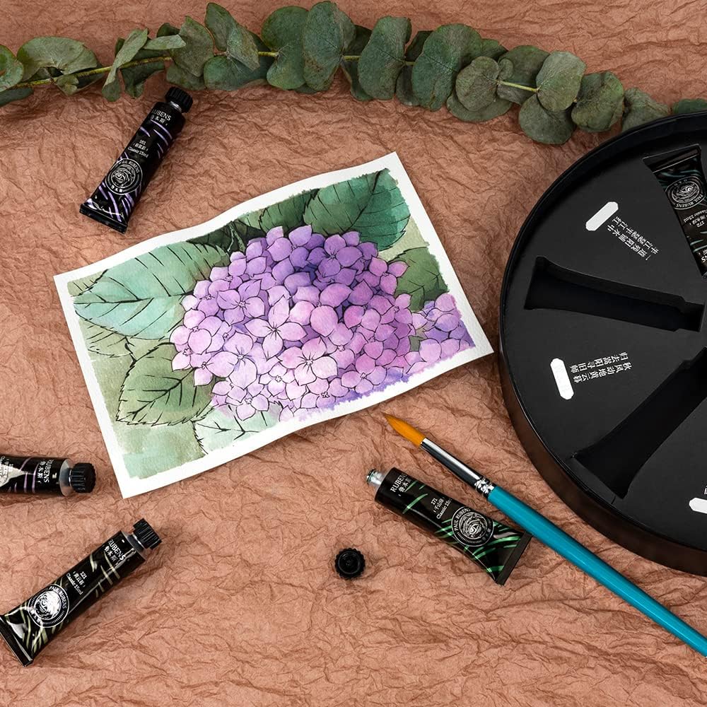 Paul Rubens Watercolor Paint Set, 6 Tubes *15ml, Granulating, and Layering Colors (Update Version£©