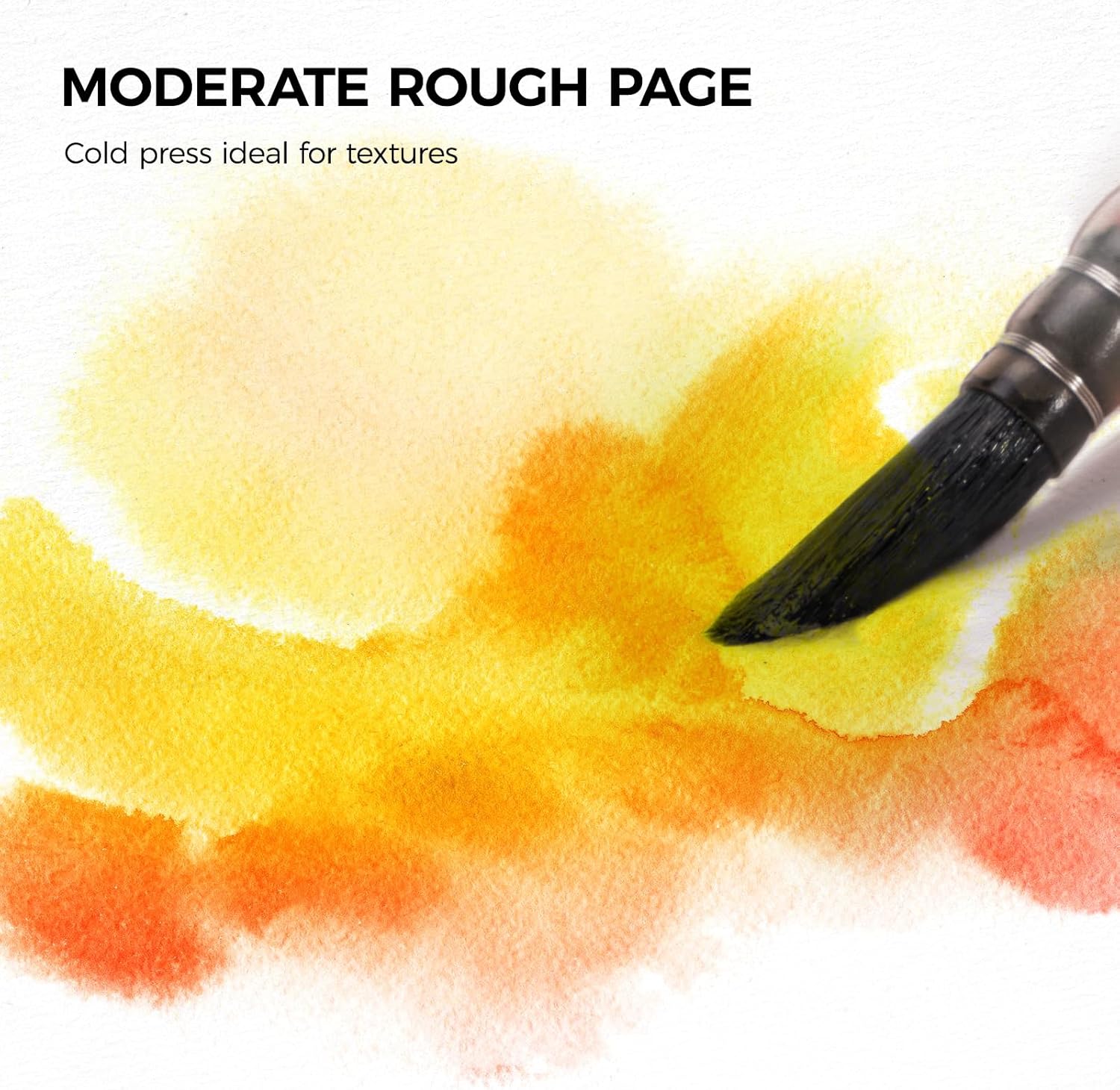 Watercolor Sketchbook,8.2 x 5.5 inch,20 Sheets Hot Press 100% Cotton 300 GSM 140lb,A5 Watercolor Paper for Art Painting, Drawing, Mixed Media