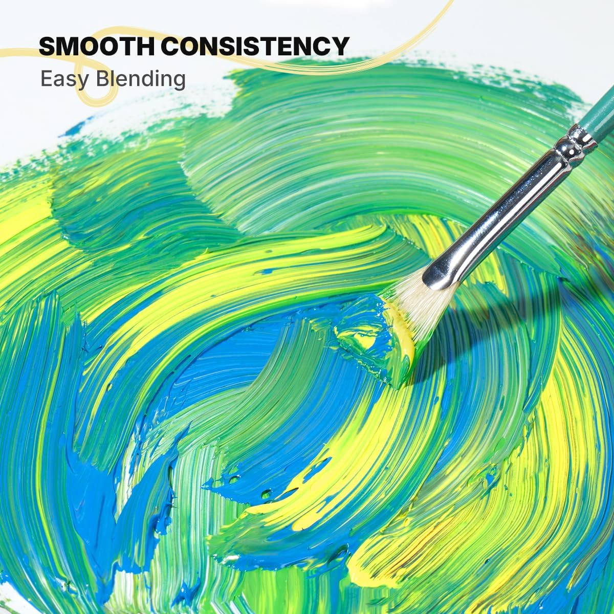 LIGHTWISH Oil Paint,24 x 20 ml / 0.67 oz, Vibrant Colors, Non-Toxic Oil Paints for Adult Beginners Professional Canvas Painting