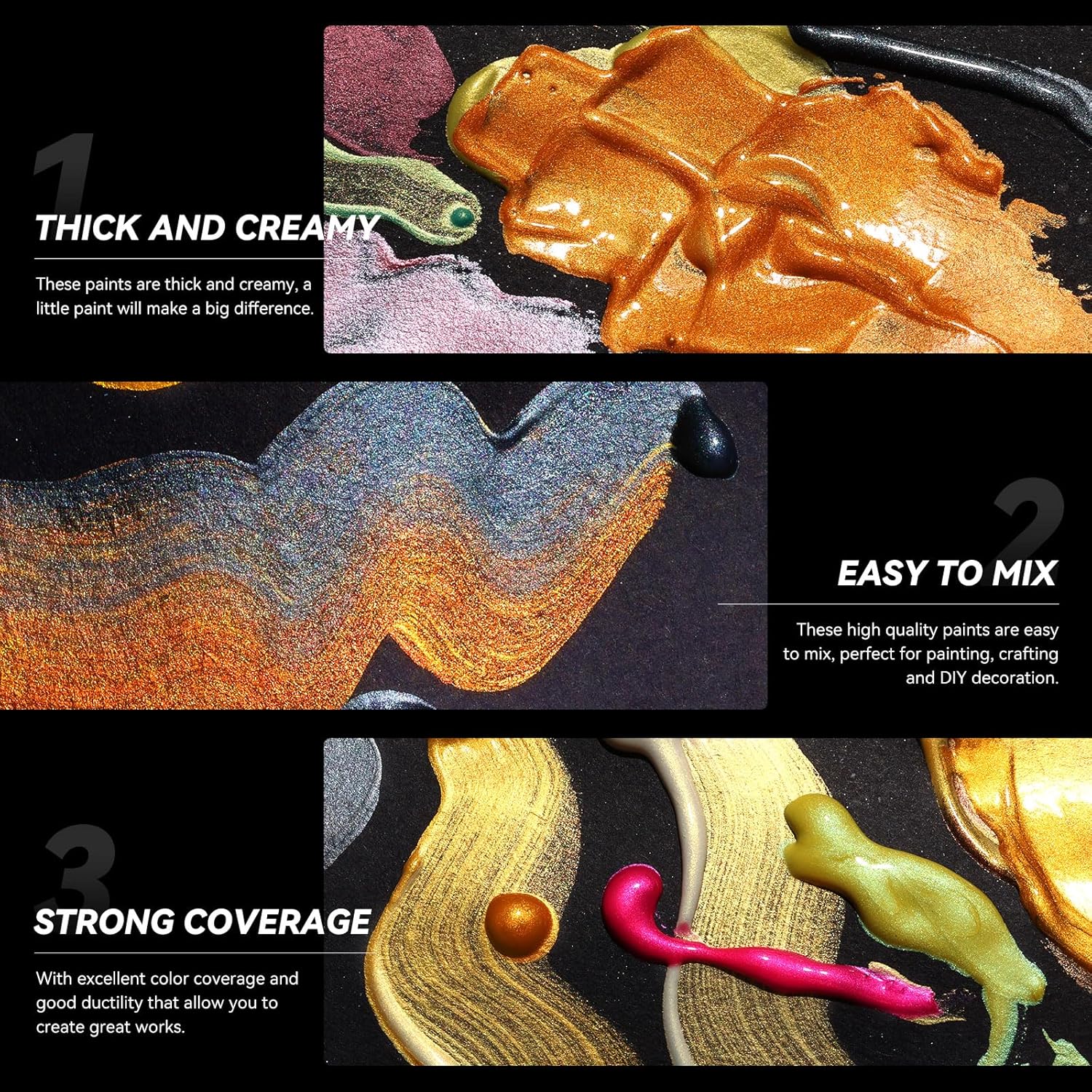 PAUL RUBENS Rubens Acrylic Paint Pearlescent 12 Colors 60ML