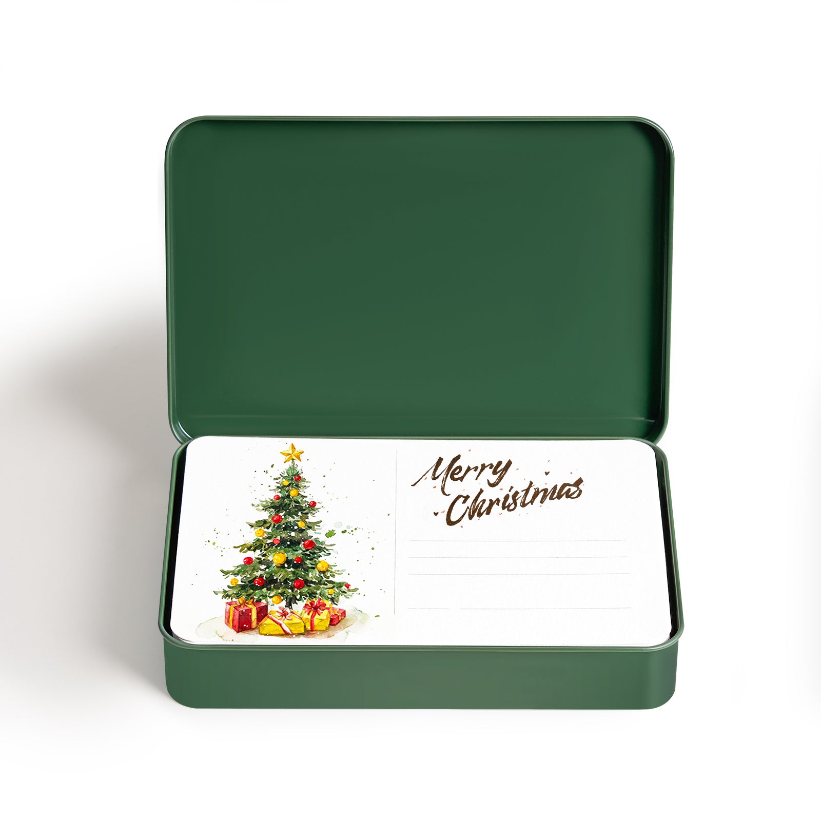 POTENTATE Watercolor paper postcards loose-leaf tin box 24 sheets medium coarse grain 300g cotton