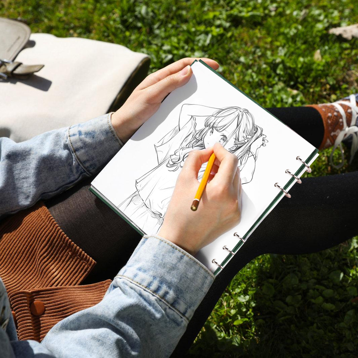 POTENTATE Zunjue Zunjue Notebook Cotton 19*19 Fine Grain 300g Dark Green 20 Sheets