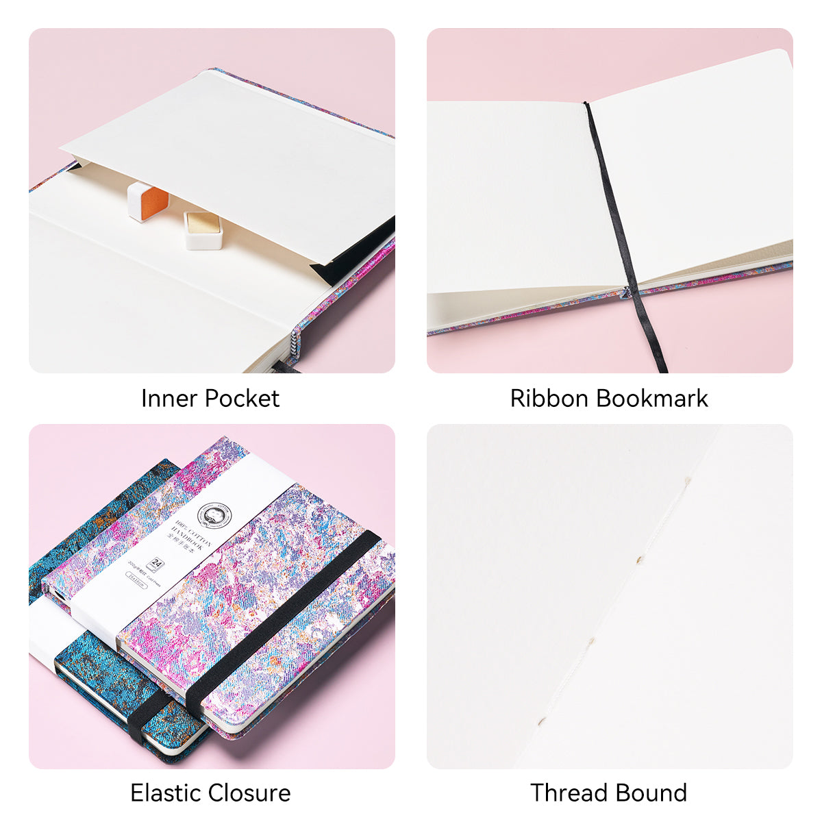 POTENTATE Zunjue Zunjue Notebook Cotton 300g Medium Thick (16*16) 24 Sheets