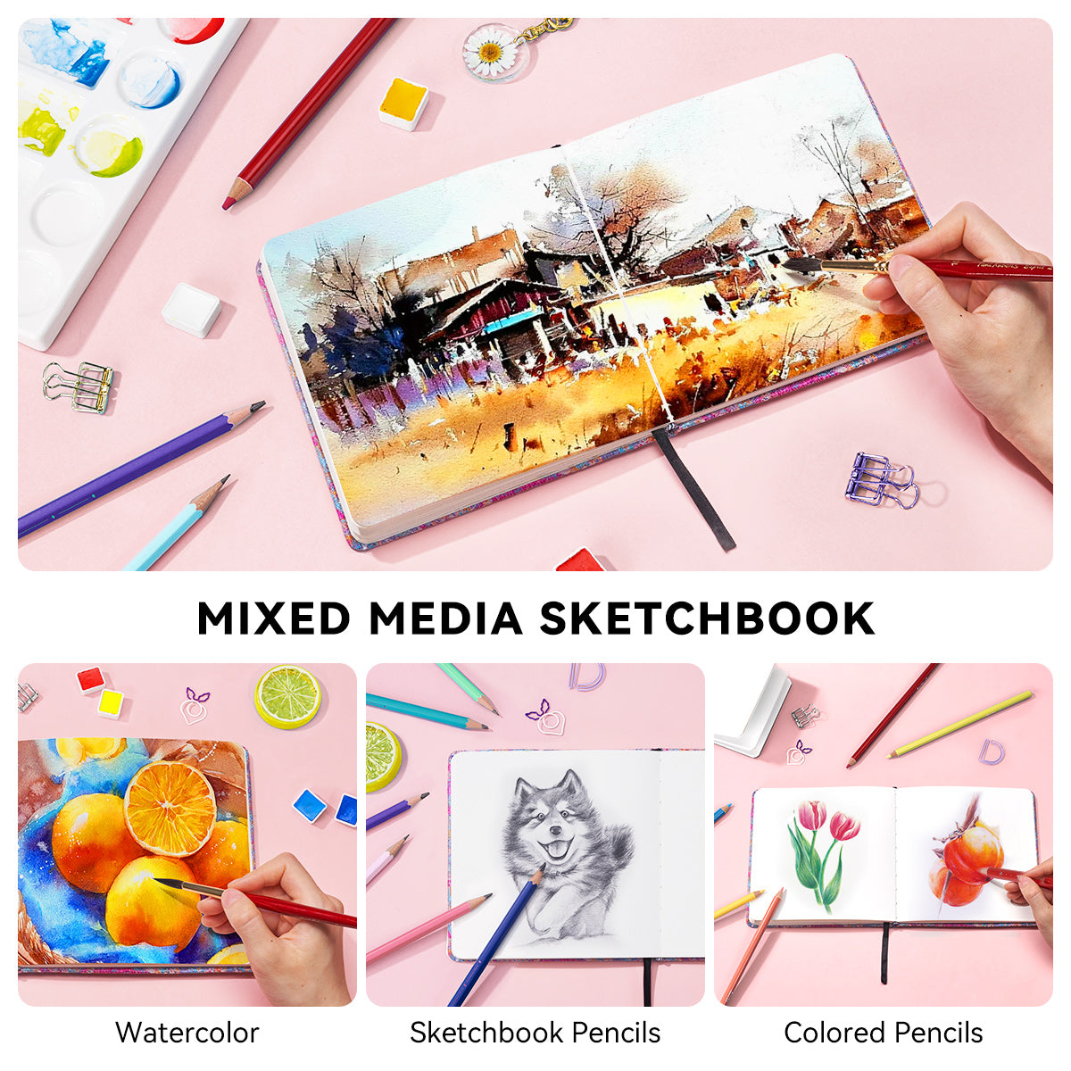 POTENTATE Zunjue Zunjue Notebook Cotton 300g Medium Thick (16*16) 24 Sheets