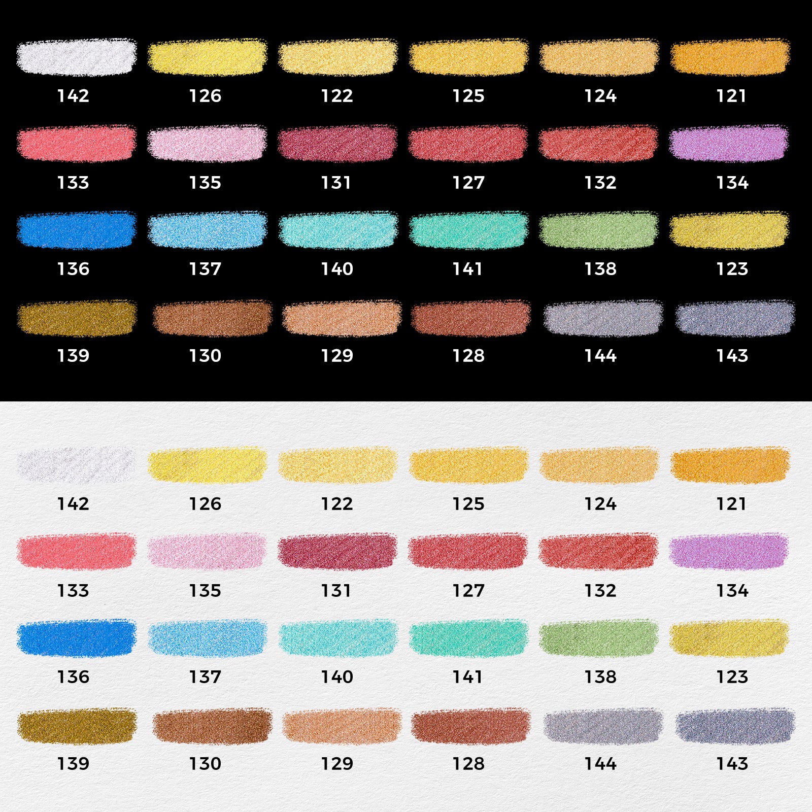 LIGHTWISH Handmade Metallic Soft Pastel Set 24 Colors,Super Soft & Blendable Chalk Pastel Sticks for Professional Drawing Painting,Blending