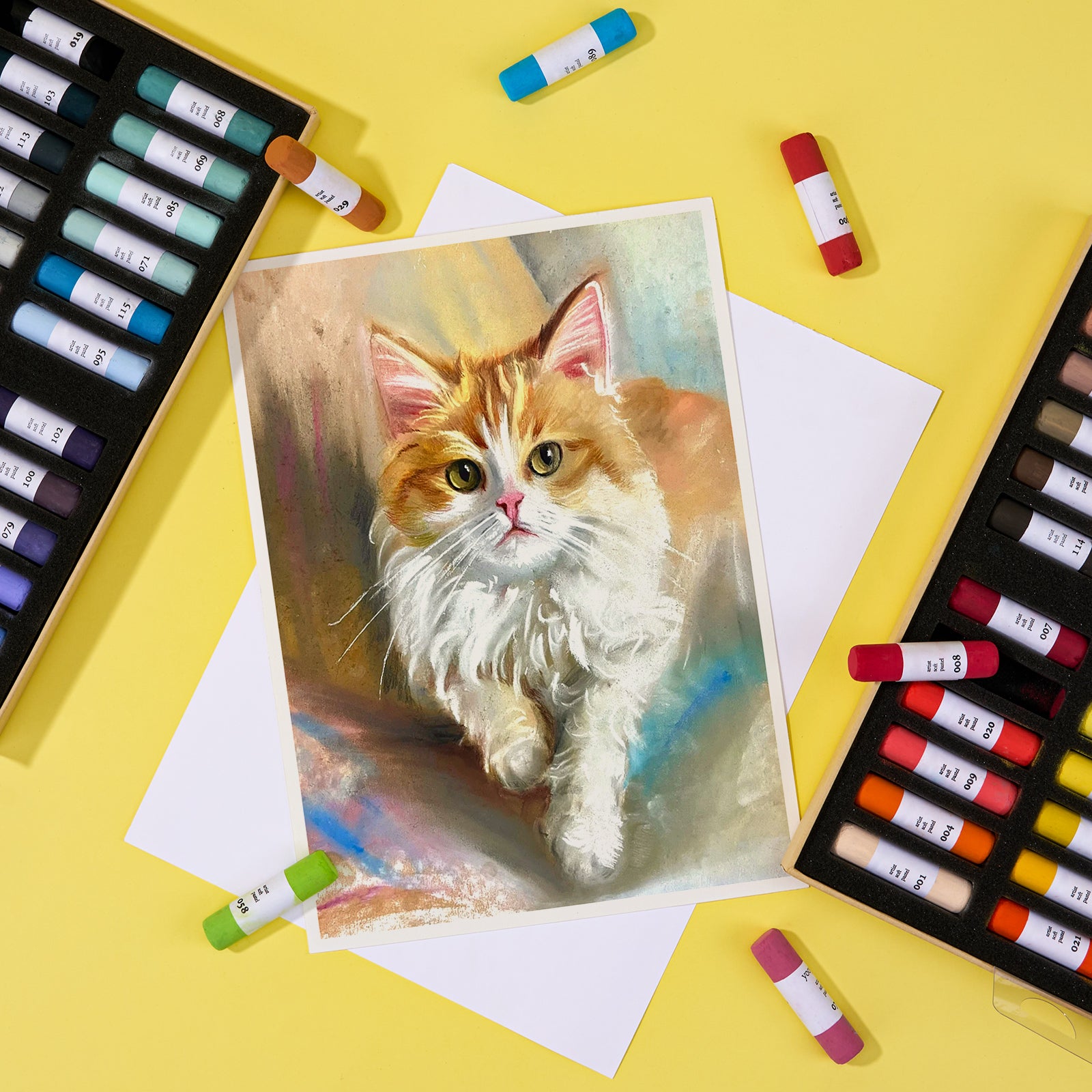 LIGHTWISH 72-Color Professional Soft Pastels Set for Artists, Beginners & Adults - Non-Toxic, Vibrant Drawing Pastel Sticks for Art Sketching & Shading