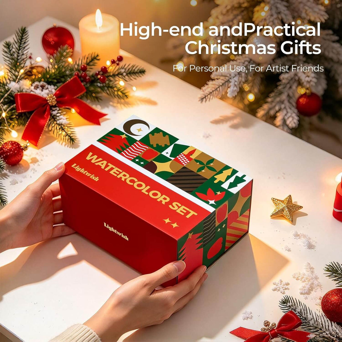 Lightwish Christmas Edition 39 Colors Solid Watercolor Set