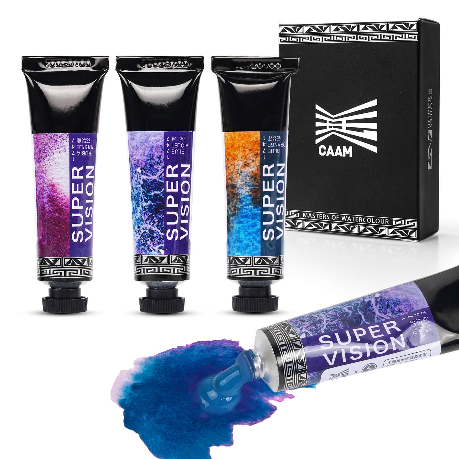 Super Vision Watercolor Paint Set, Diverse Colors Layering, Attractive Art Watercolor Set,3 Layering Colors 15ml*3 Tube (Set A)