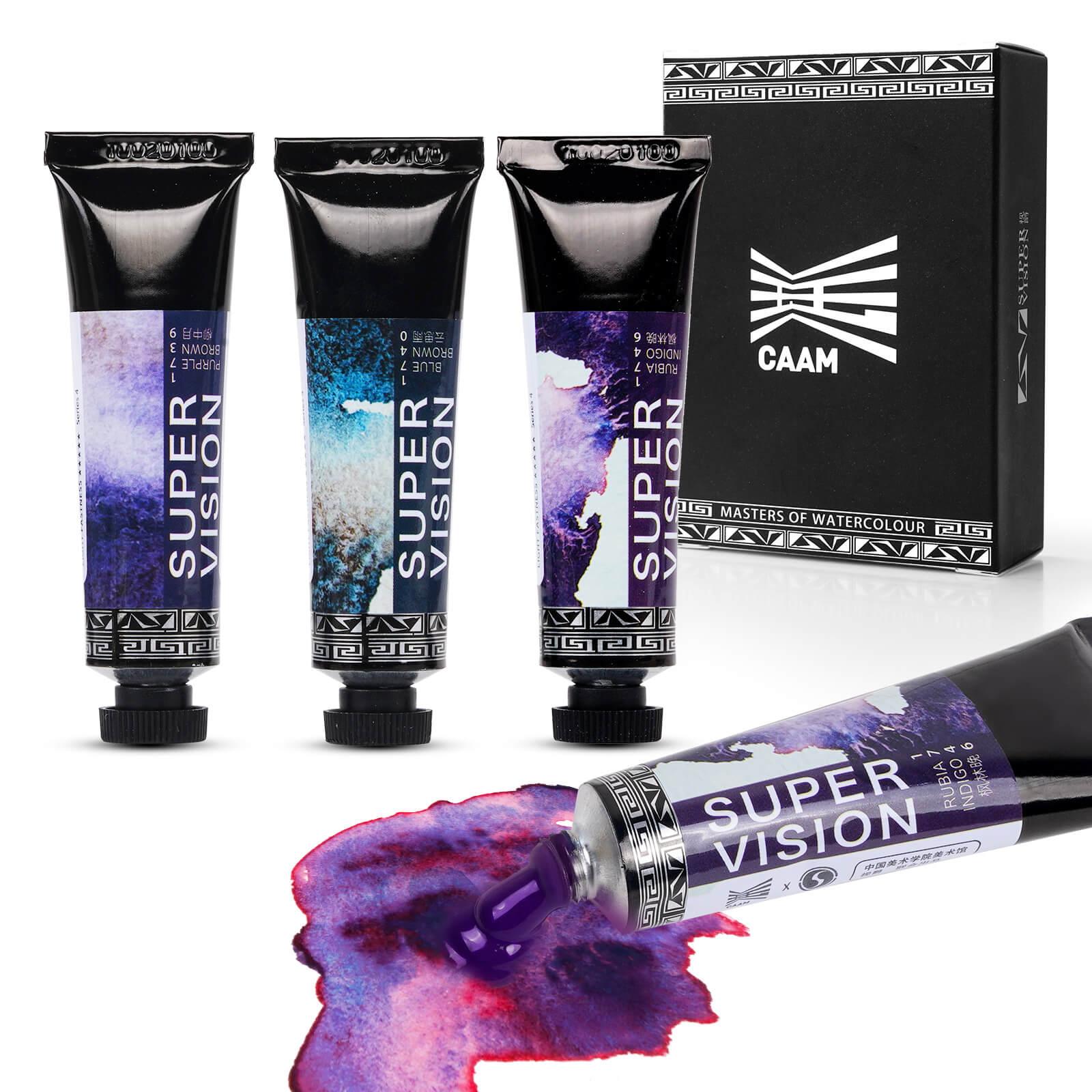 Super Vision Watercolor Paint Set, Diverse Colors Layering, Attractive Art Watercolor Set,3 Layering Colors 15ml*3 Tube (Set A)