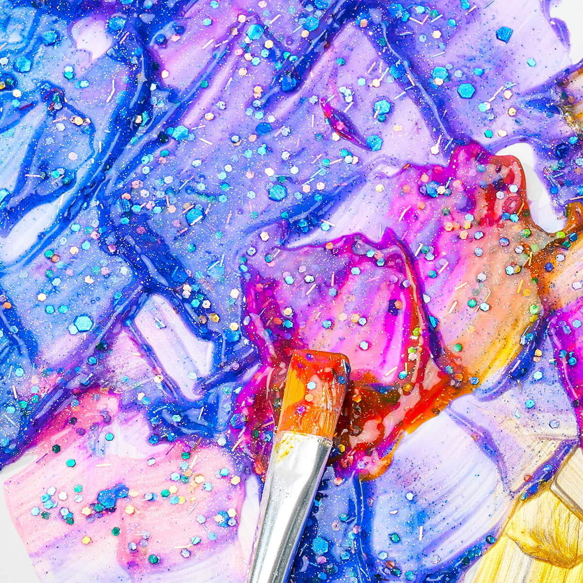 Lightwish Acrylic Paint Set Large Glitter Color