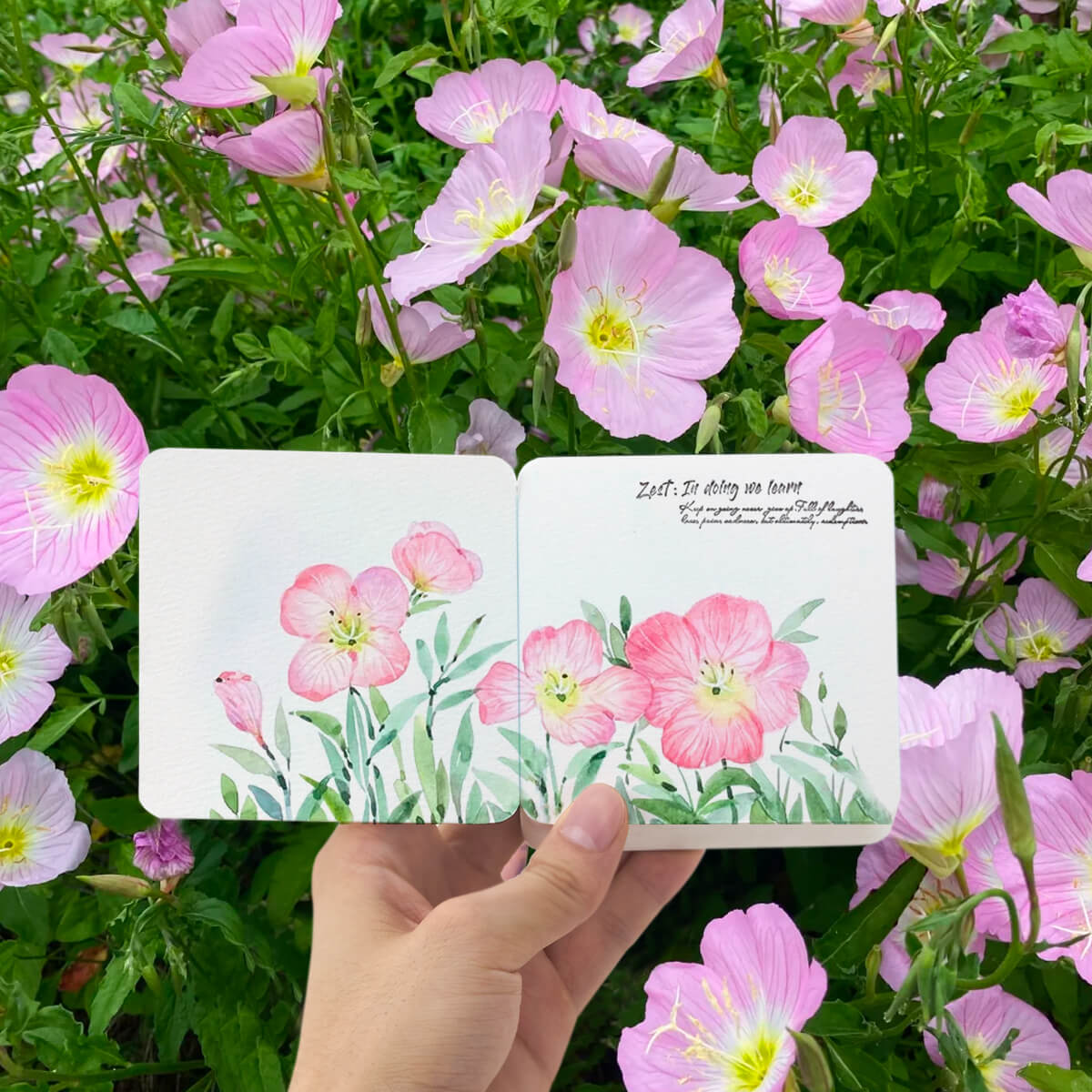 Lightwish 60 Sheets Mini Watercolor Sketchbook, Cold Press, Travel Size Portable Tearable Square Painting Notebook