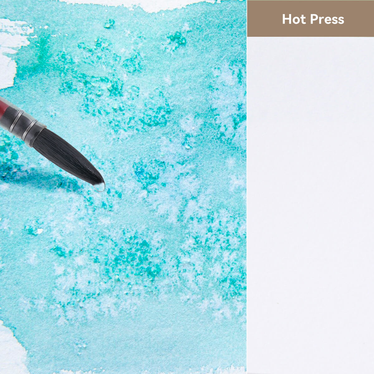 Lightwish Watercolor Retro Sketchbook, 100% Cotton Acid-free Journal, Hot Press Watercolor Paper, Light Brown