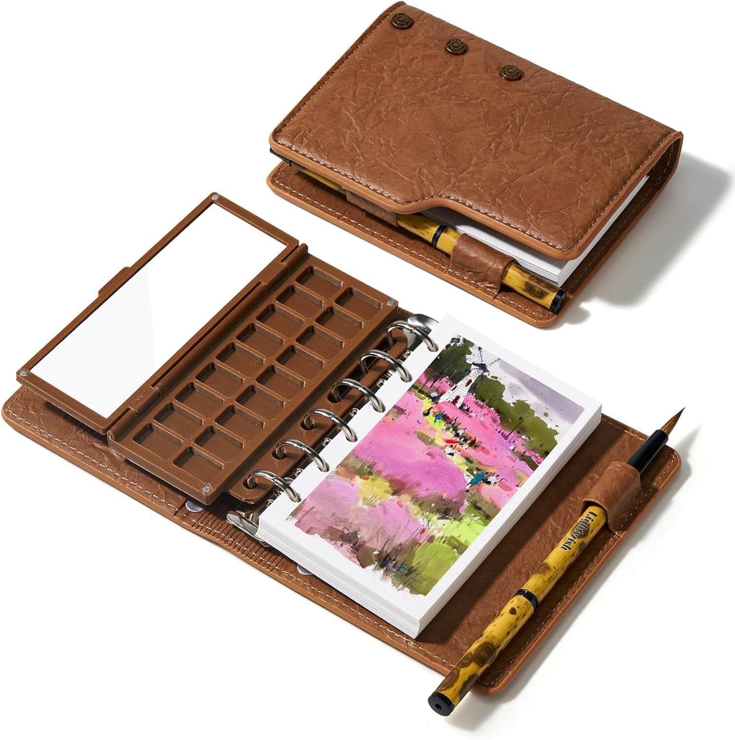 Lightwish Travel Watercolor Sketchbook Set – Hot Press Cotton Paper