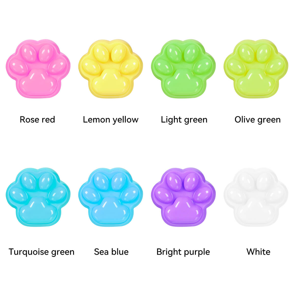 Lightwish Colored UV Resins, Macaron 8-color Resins Set