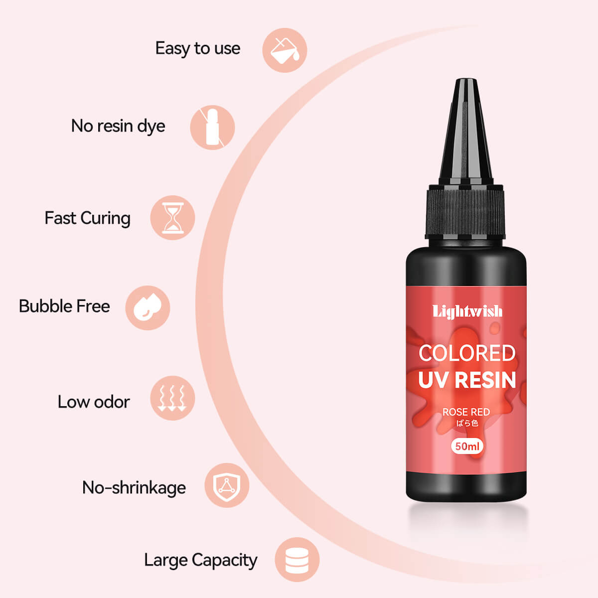 Lightwish Colored UV Resins, Macaron 8-color Resins Set