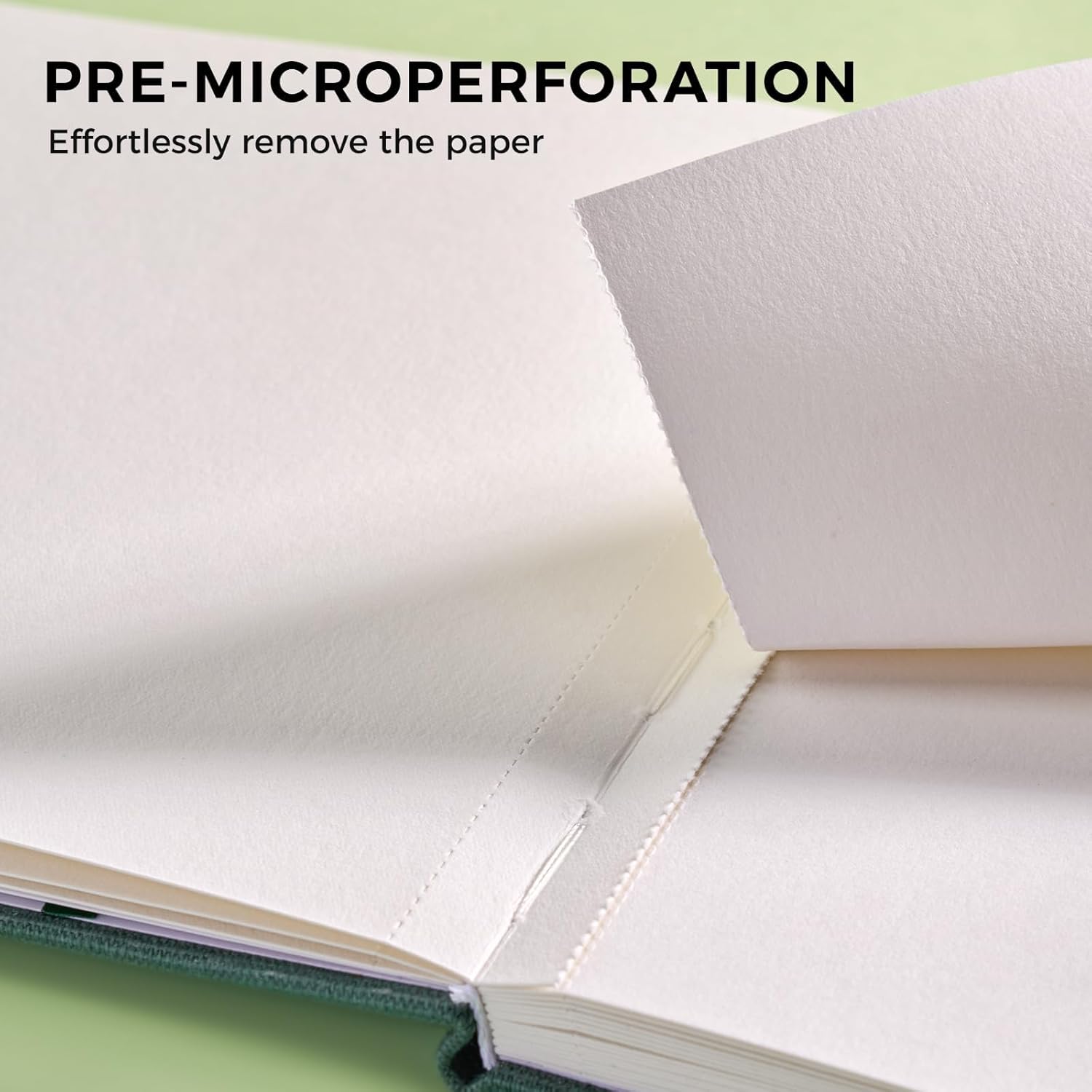 Watercolor Journal - 100% Cotton Hot Press Paper | 20 Sheets 40 Pages | 300GSM (140lb) | Linen Cotton Cover Watercolor Sketch Books for Artists Painting,Mixed Media 5.91 x 5.91 in