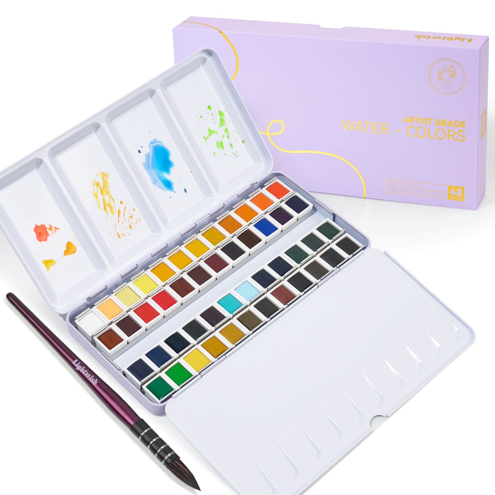 Lightwish Artist Watercolor Set – 24 Colors