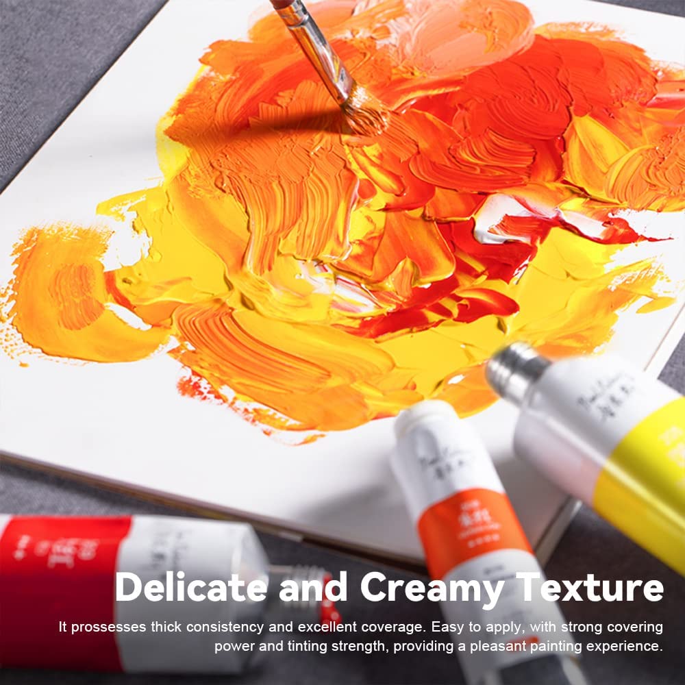 Paul Rubens 12 Neon Colors Oil Paints  with High Saturation