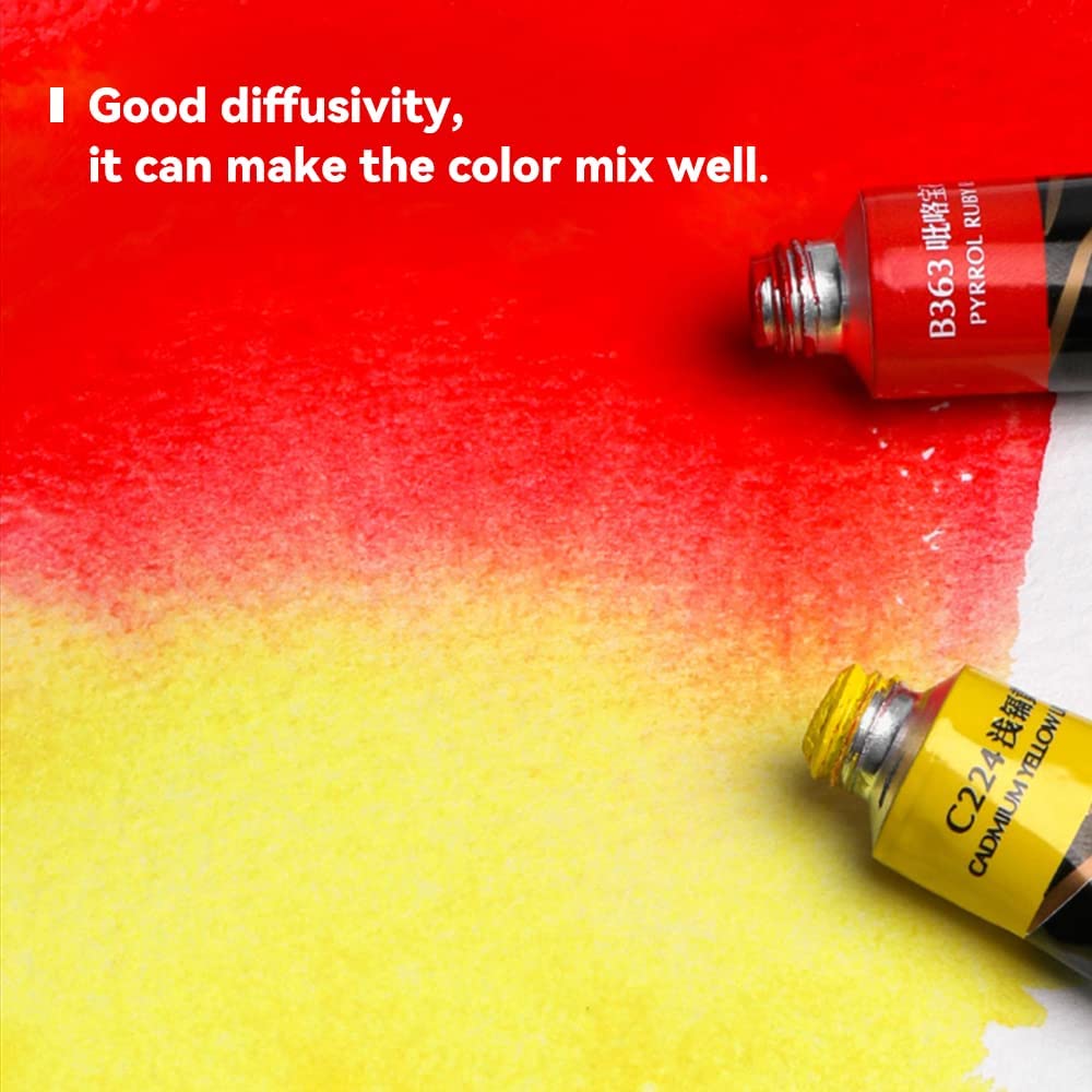 Paul Rubens Artist Watercolor Paint Set,36*5 ml Vibrant Colors