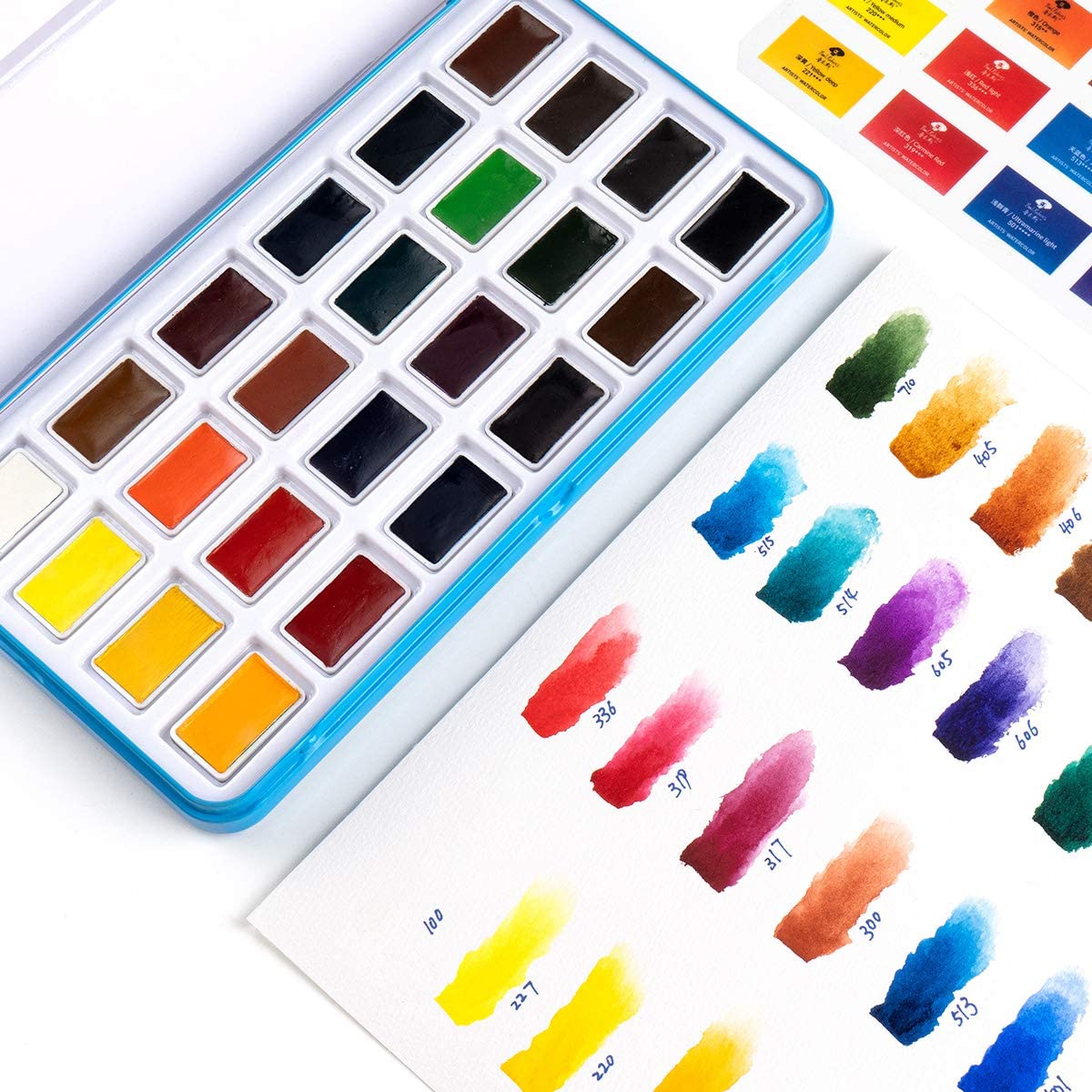 Paul Rubens 24 couleurs vives ensemble de peinture aquarelle