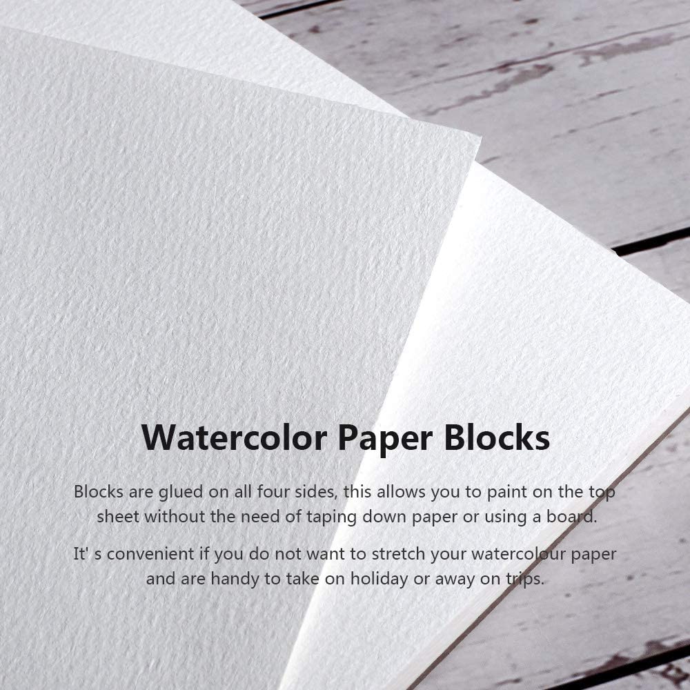 Paul Rubens Watercolor Block, 140-lb Artist Quality Watercolor Paper