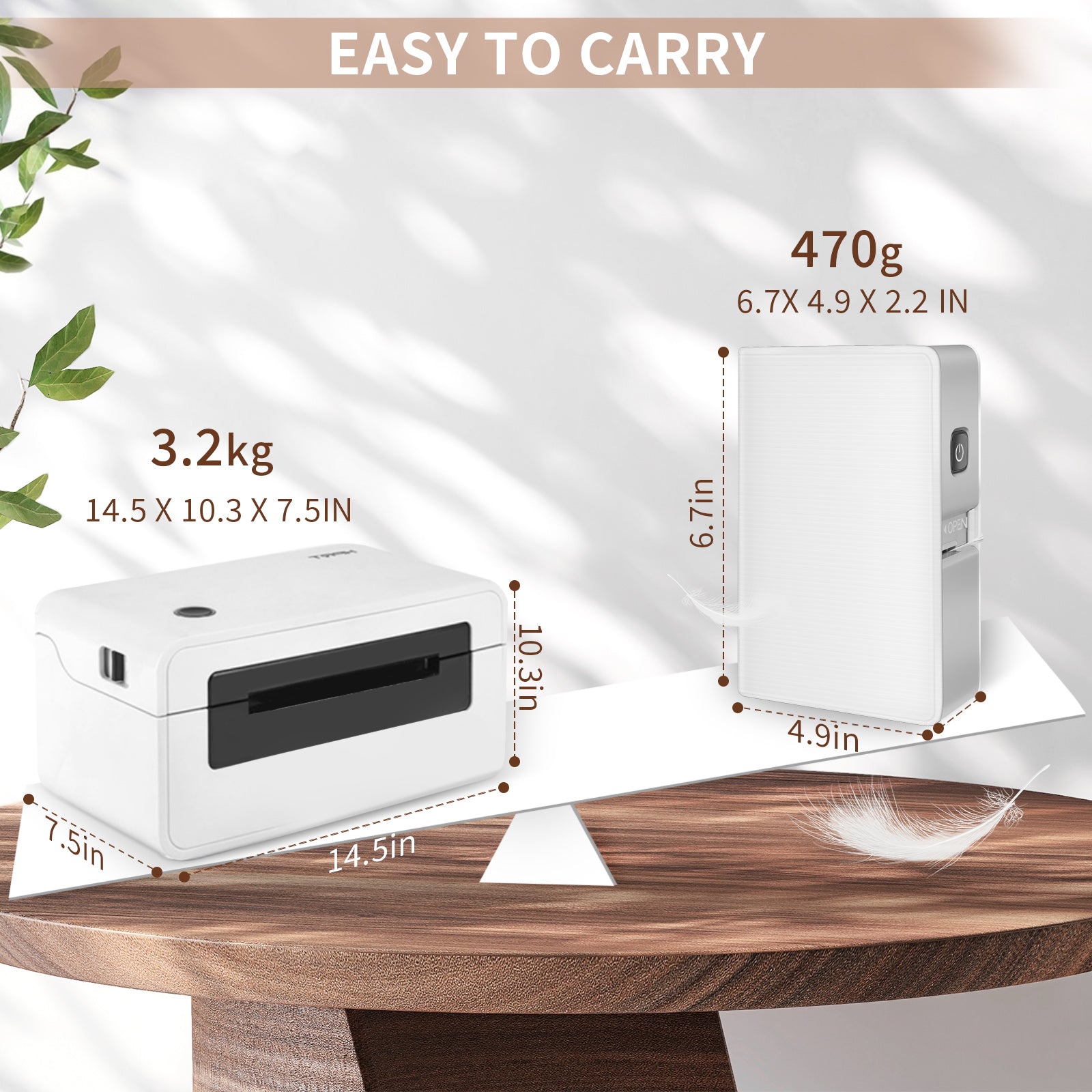 LIGHTWISH B18 Wireless Thermal Transfer Label Printer