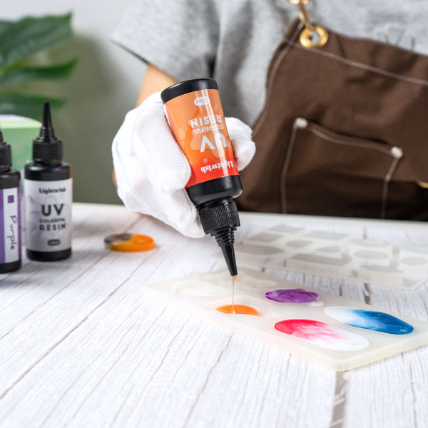 Kit Résine UV LET'S RESIN Avec Lampe UV - Résine Transparente Pour Bijoux, Moulage Et Artisanat 250g