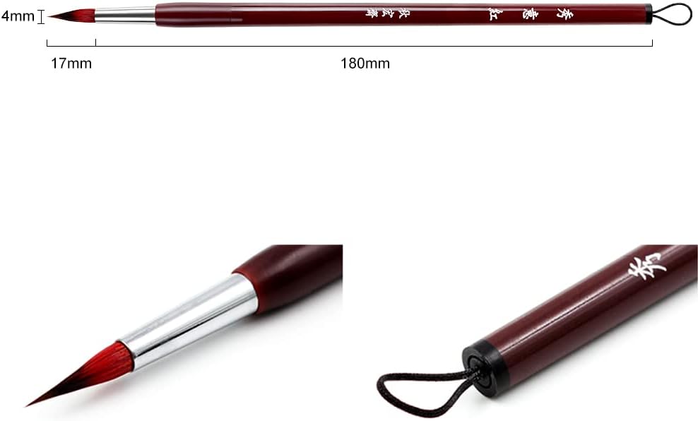 Pinceaux à aquarelle, pinceau rond professionnel, parfait pour la peinture artistique, les fournitures d'art, l'illustration (Brush XY09) 