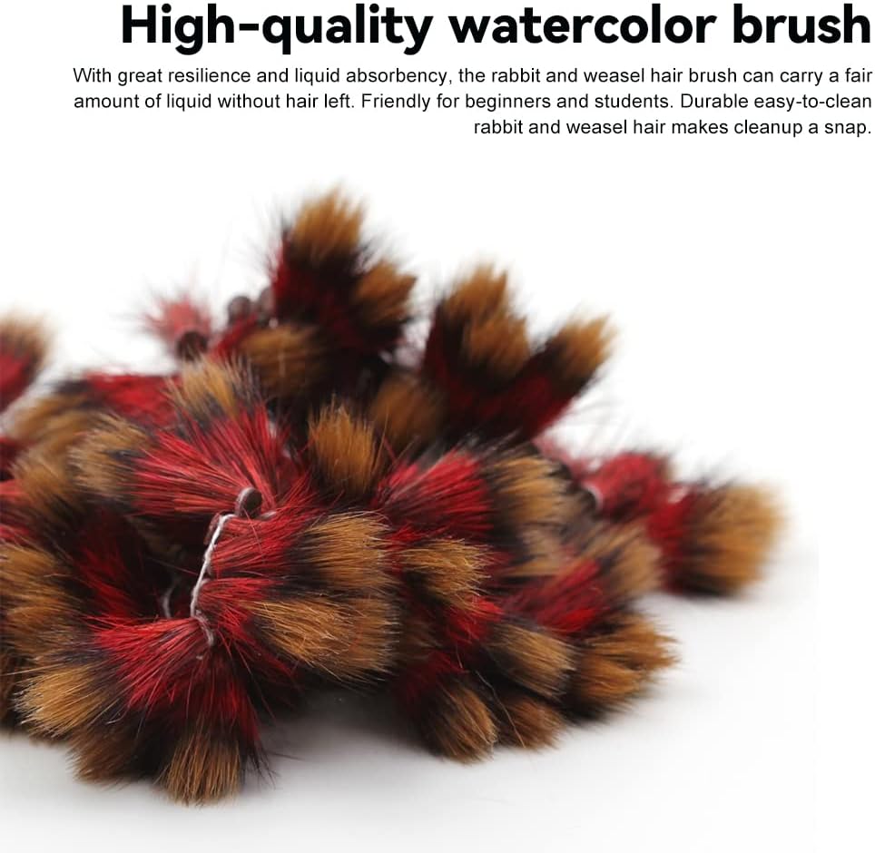 Pinceaux à aquarelle, pinceau rond professionnel, parfait pour la peinture artistique, les fournitures d'art, l'illustration (Brush XY09) 