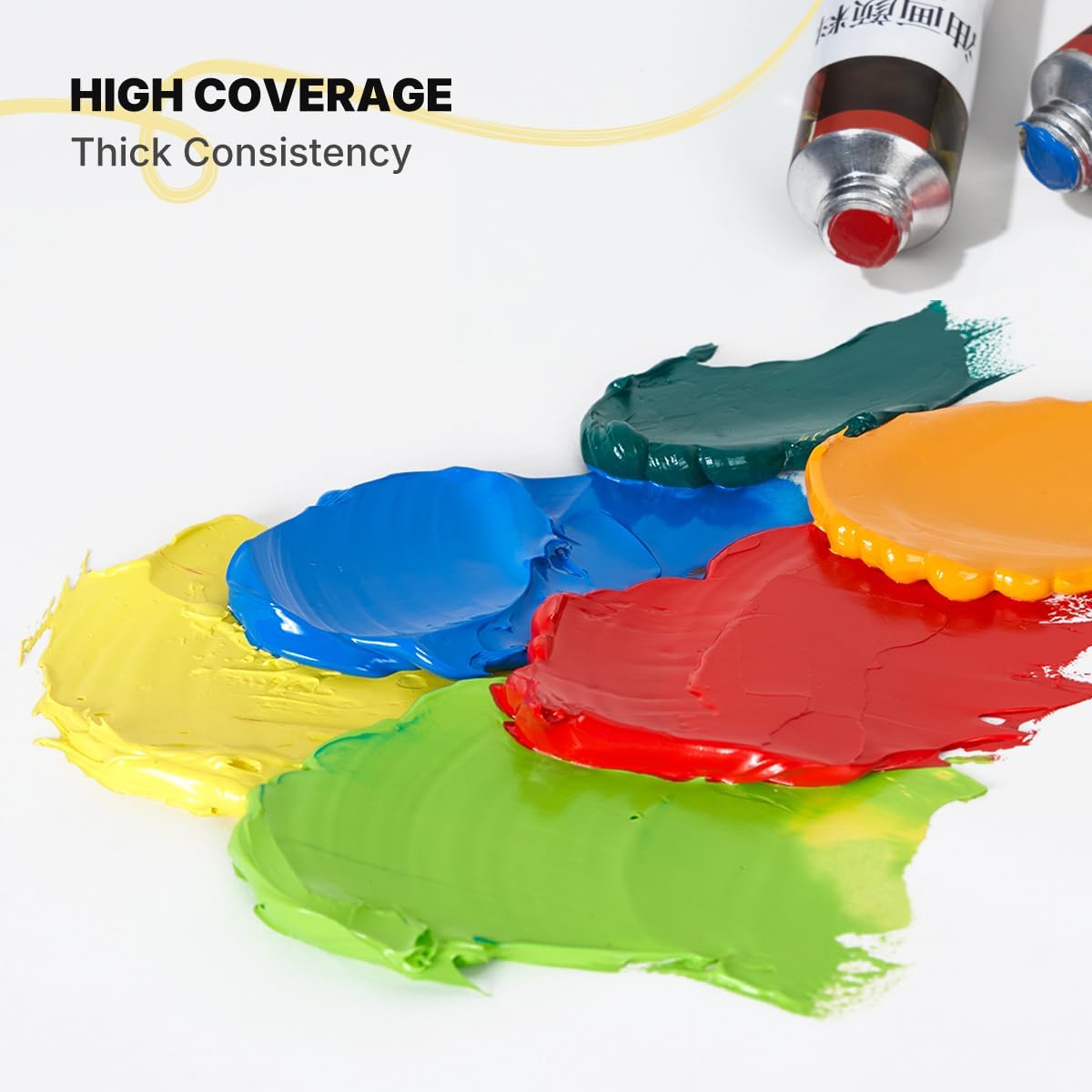 LIGHTWISH Oil Paint,24 x 20 ml / 0.67 oz, Vibrant Colors, Non-Toxic Oil Paints for Adult Beginners Professional Canvas Painting