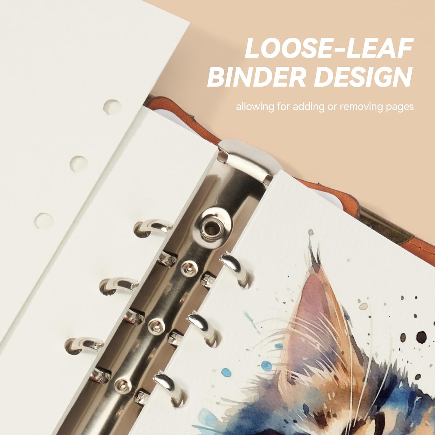 Lightwish Watercolor Sketchbook,100% Cotton Acid Free Watercolor Journal,300gsm/140lb Cold Press Watercolor Paper for Artists,Adults,Students,20 Sheets,5.8 * 8.2 Inches Paper