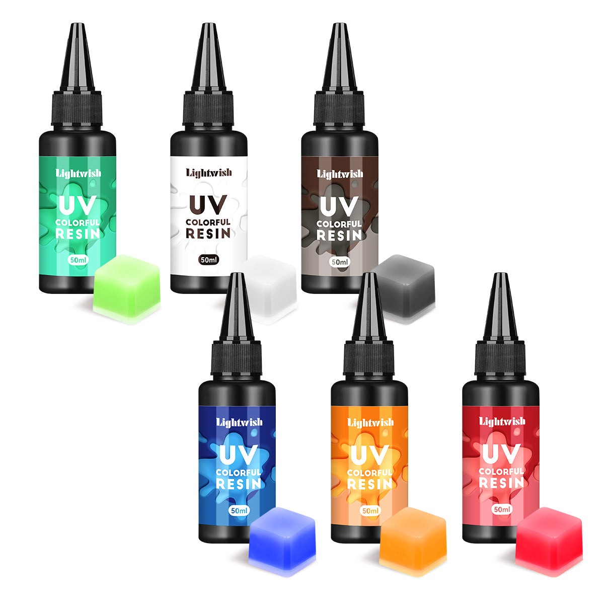 UV resins in various colors for crafts