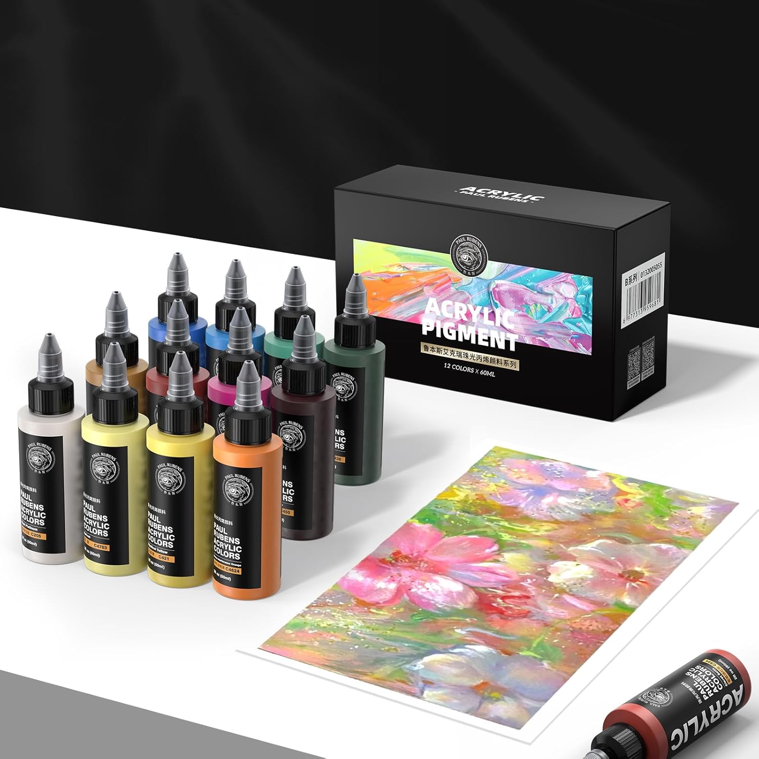 Paul Rubens 24 couleurs ensemble de peinture acrylique 