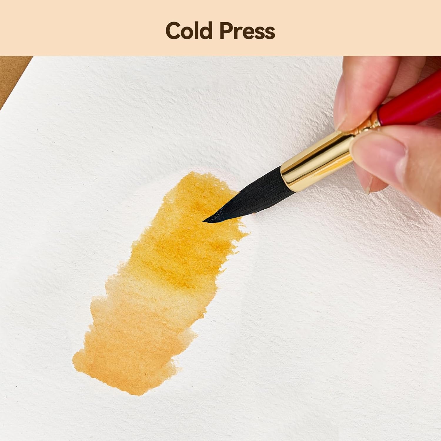 Lightwish Watercolor Sketchbook,100% Cotton Acid Free Watercolor Journal,300gsm/140lb Cold Press Watercolor Paper for Artists,Adults,Students,20 Sheets,5.8 * 8.2 Inches Paper