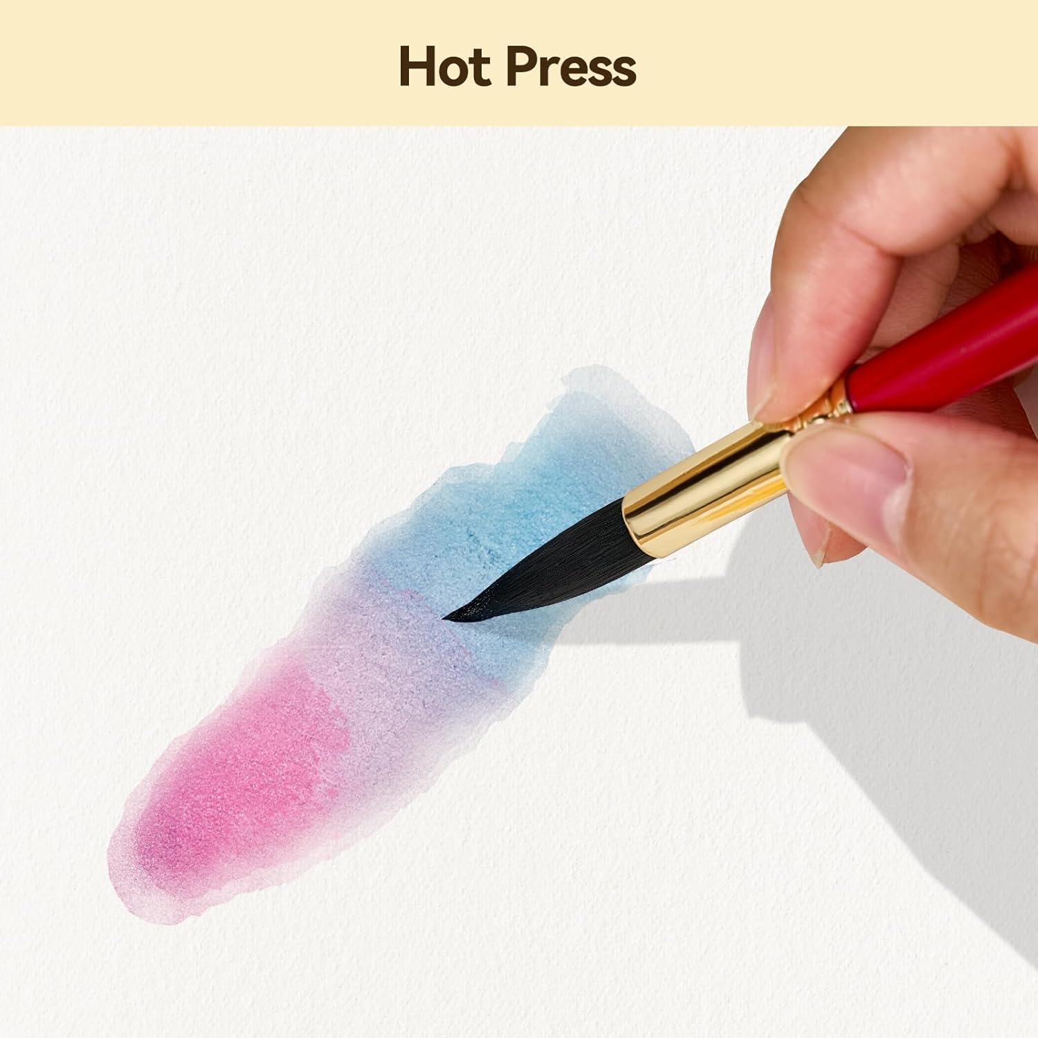 Lightwish Watercolor Sketchbook,100% Cotton Acid Free Watercolor Journal,300gsm/140lb Hot Press Watercolor Paper for Artists,Adults,Students,20 Sheets,5.8 * 8.2 Inches Paper