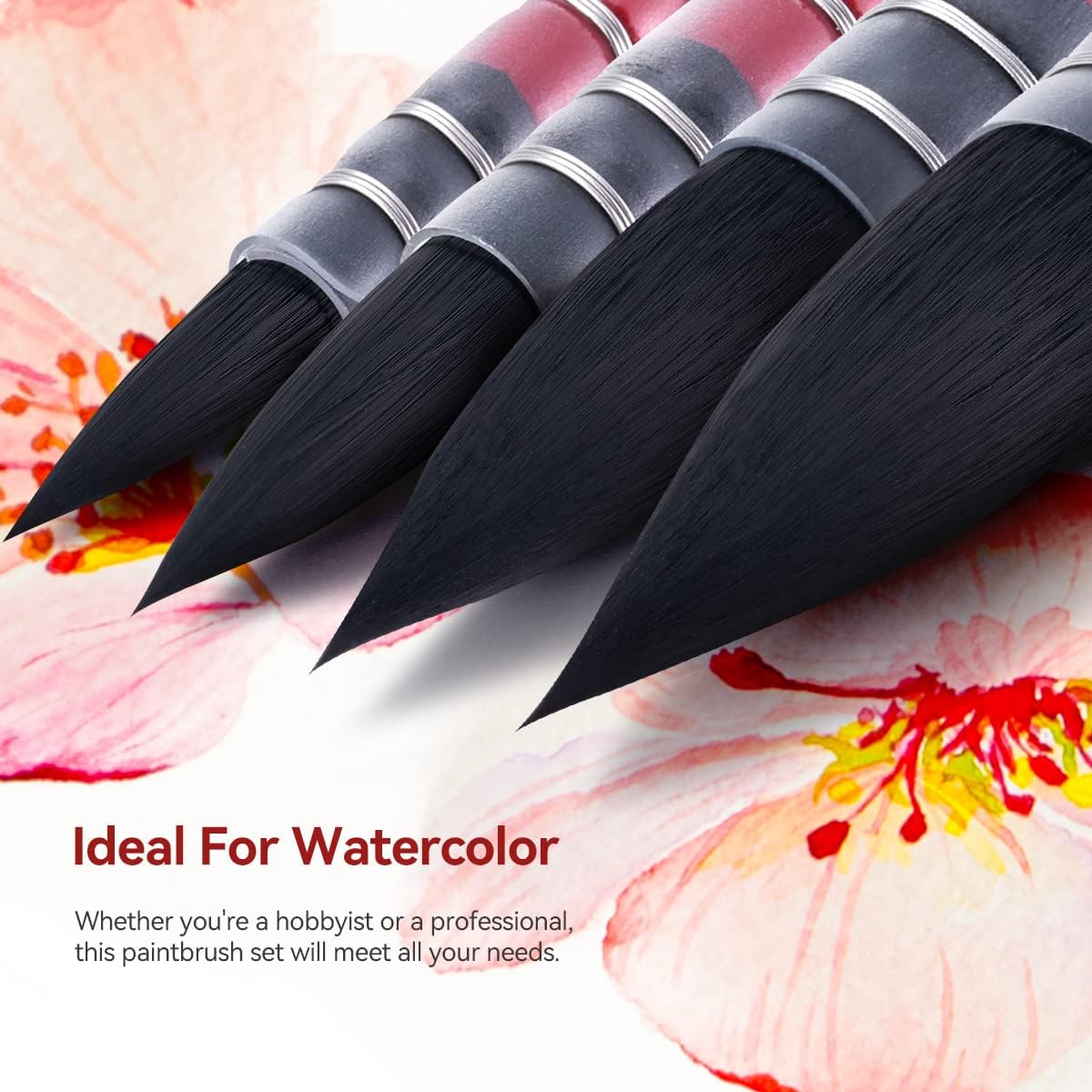 Lightwish Watercolor Brushes Set 4 Pcs