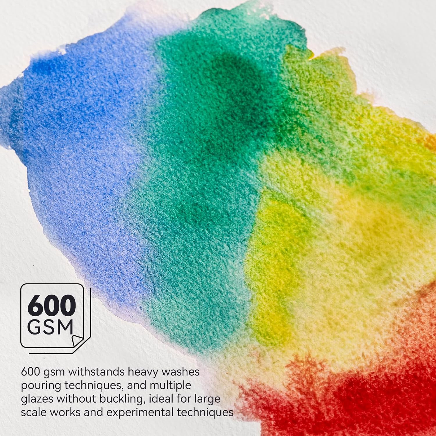 LIGHTWISH Watercolor Paper Bulk, 100% Cotton Cold Press 600gsm, 2 Pack, Total 24 Sheets A5 Hole-Punched Replaceable Paper for Artists, Adults,Students,5.8 * 8.2 Inches