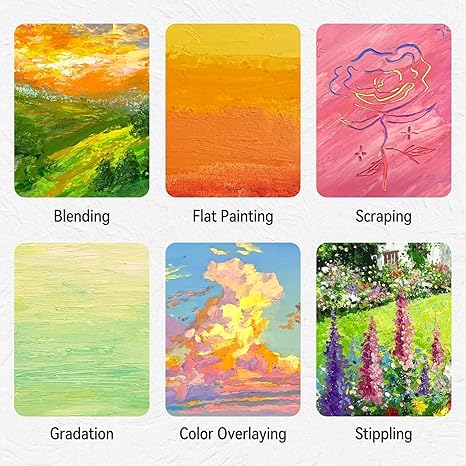 LIGHTWISH Professional Oil Pastels, 100 Vibrant Colors Plus 4 White, Set of 104