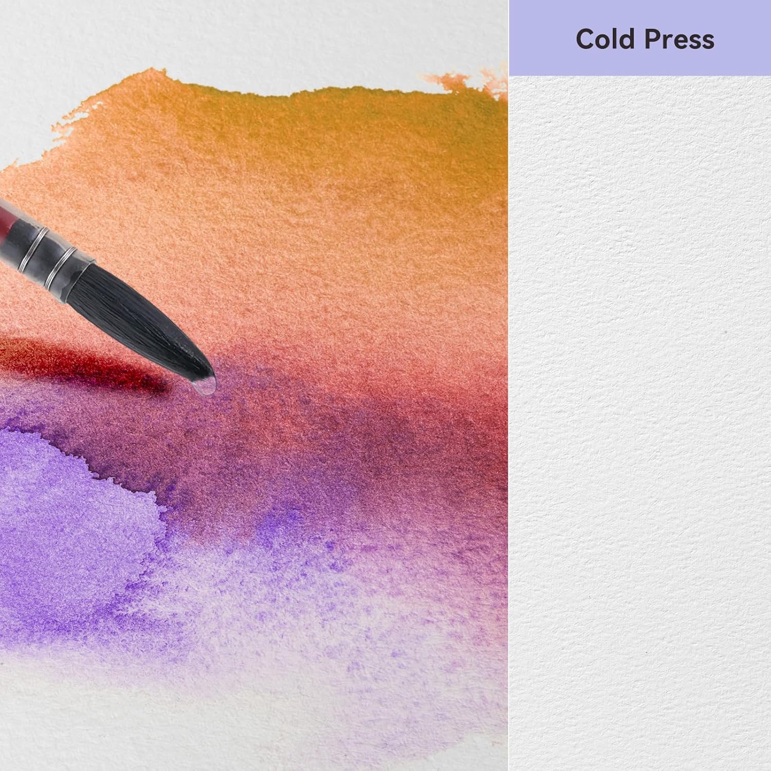 Lightwish Watercolor Sketchbook,100% Cotton Acid Free Watercolor Journal,600gsm Cold Press Watercolor Paper for Artists,Adults,Students,12 Sheets,5.8 * 8.2 Inches Paper