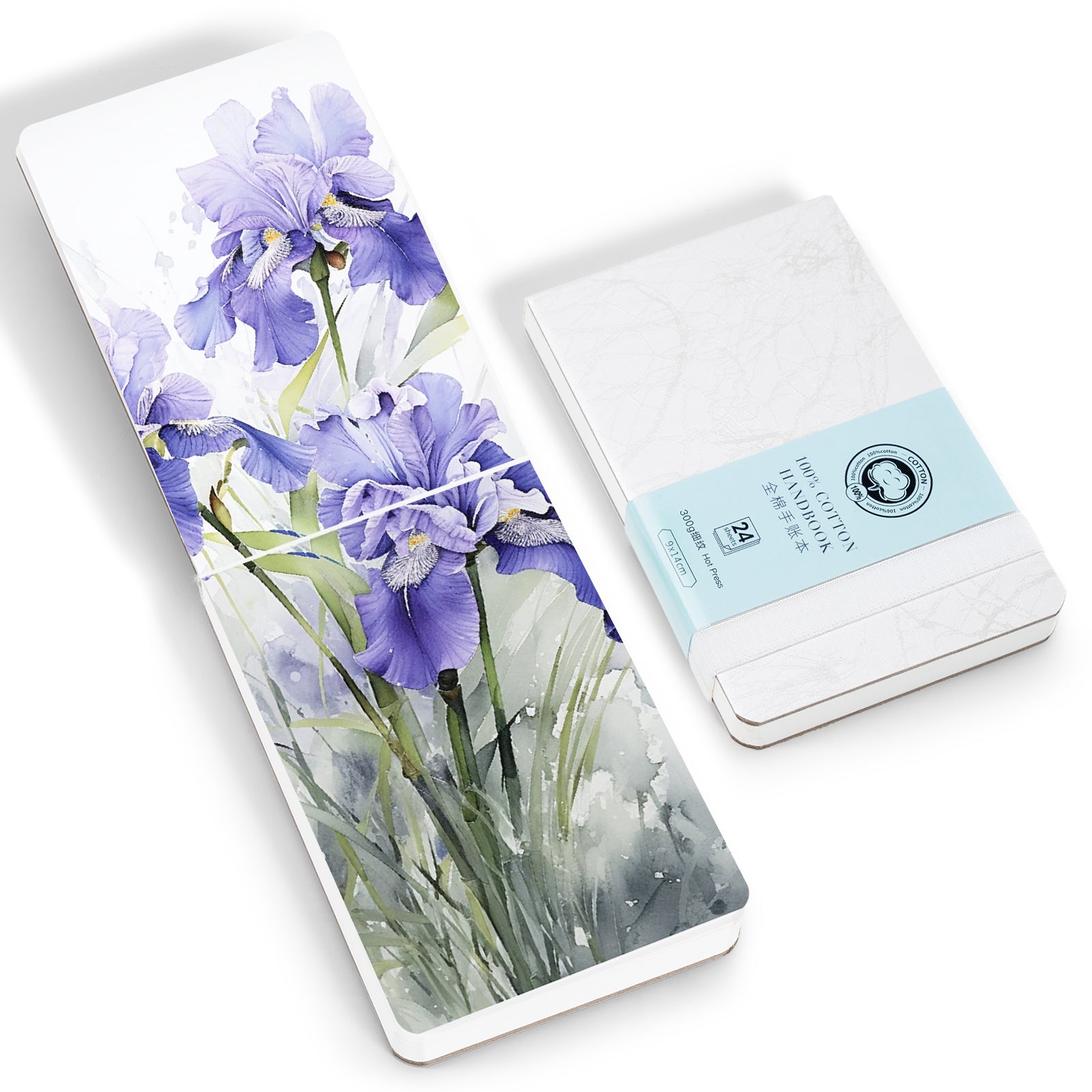 POTENTATE Zunjue Zunjue Watercolor Paper Watercolor Handbook 64K Fine Grain White Color Book 24 Sheets
