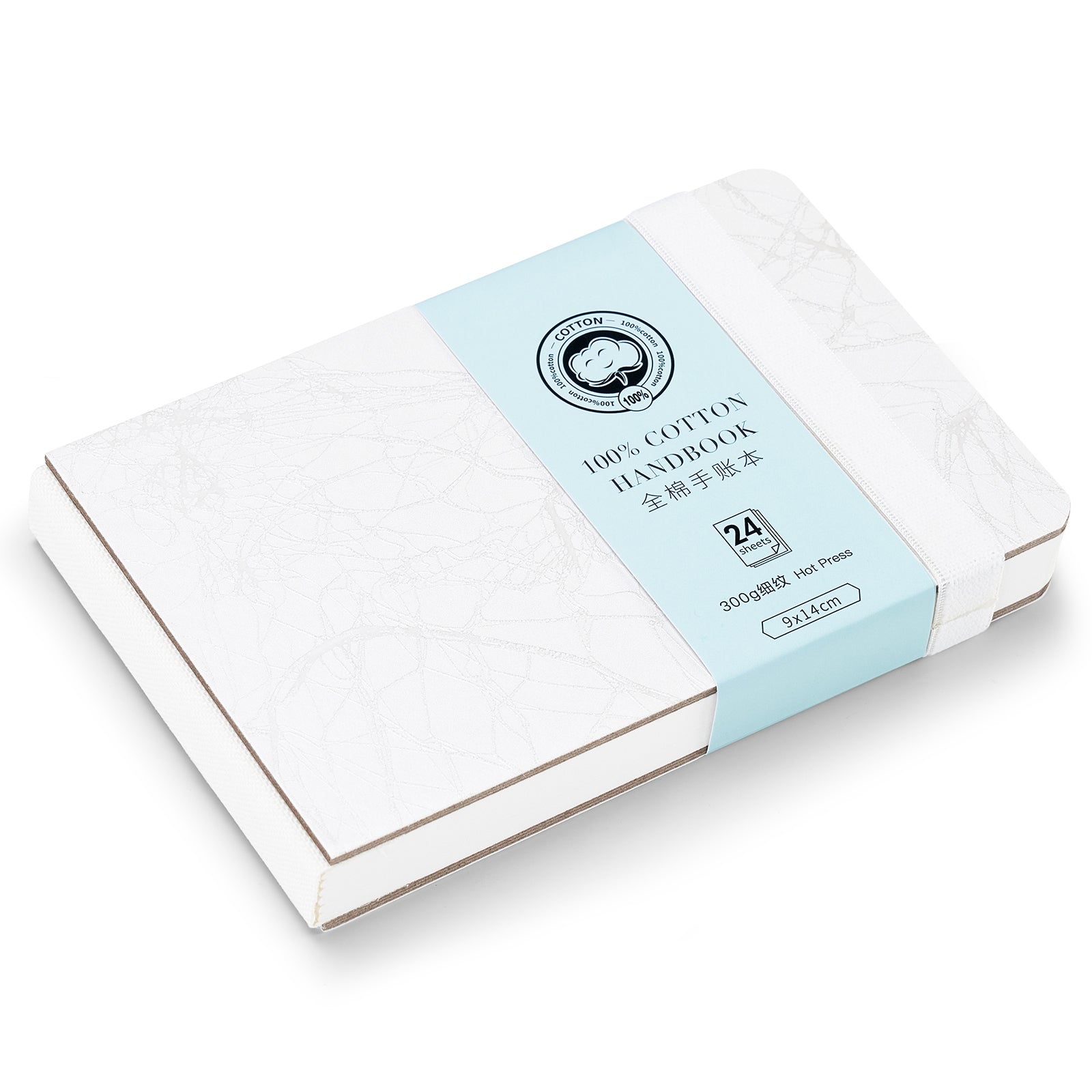 POTENTATE Zunjue Zunjue Watercolor Paper Watercolor Handbook 64K Fine Grain White Color Book 24 Sheets