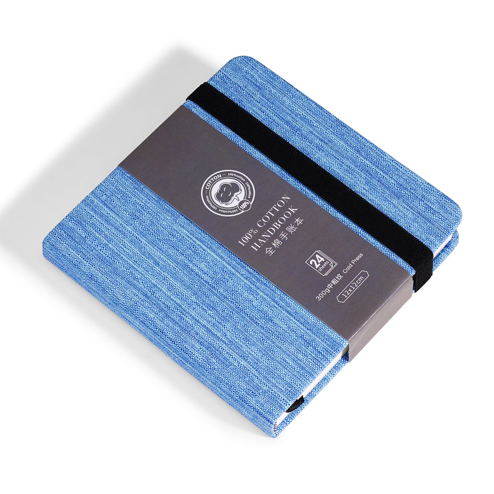 POTENTATE Zunjue Zunjue Notebook Cotton 12*12 Medium Grain 300g Blue 24 Sheets