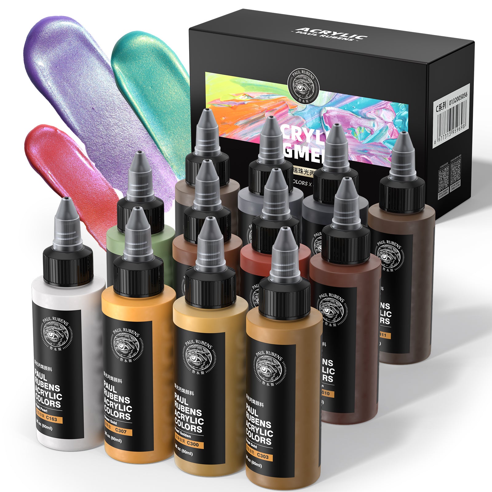 Paul Rubens 24 Farben Acrylfarben-Set 