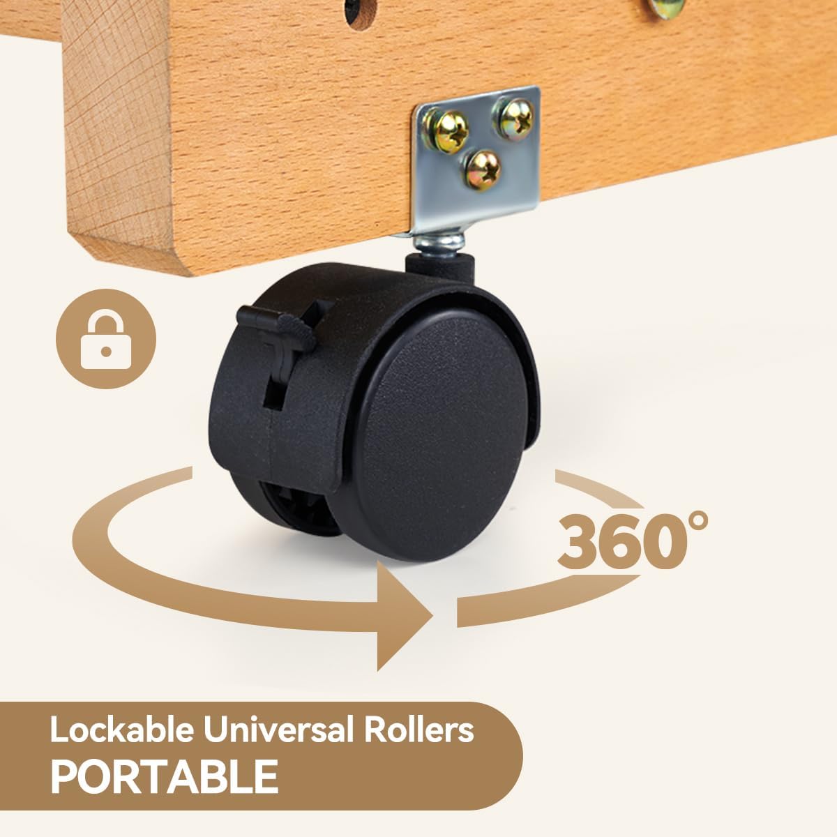 Lightwish H Frame Easel, Hold Canvas up to 70" with 4 Universal Wheels, Beech Wooden Easel for Painting, Adjustable Artist Easels for Painting