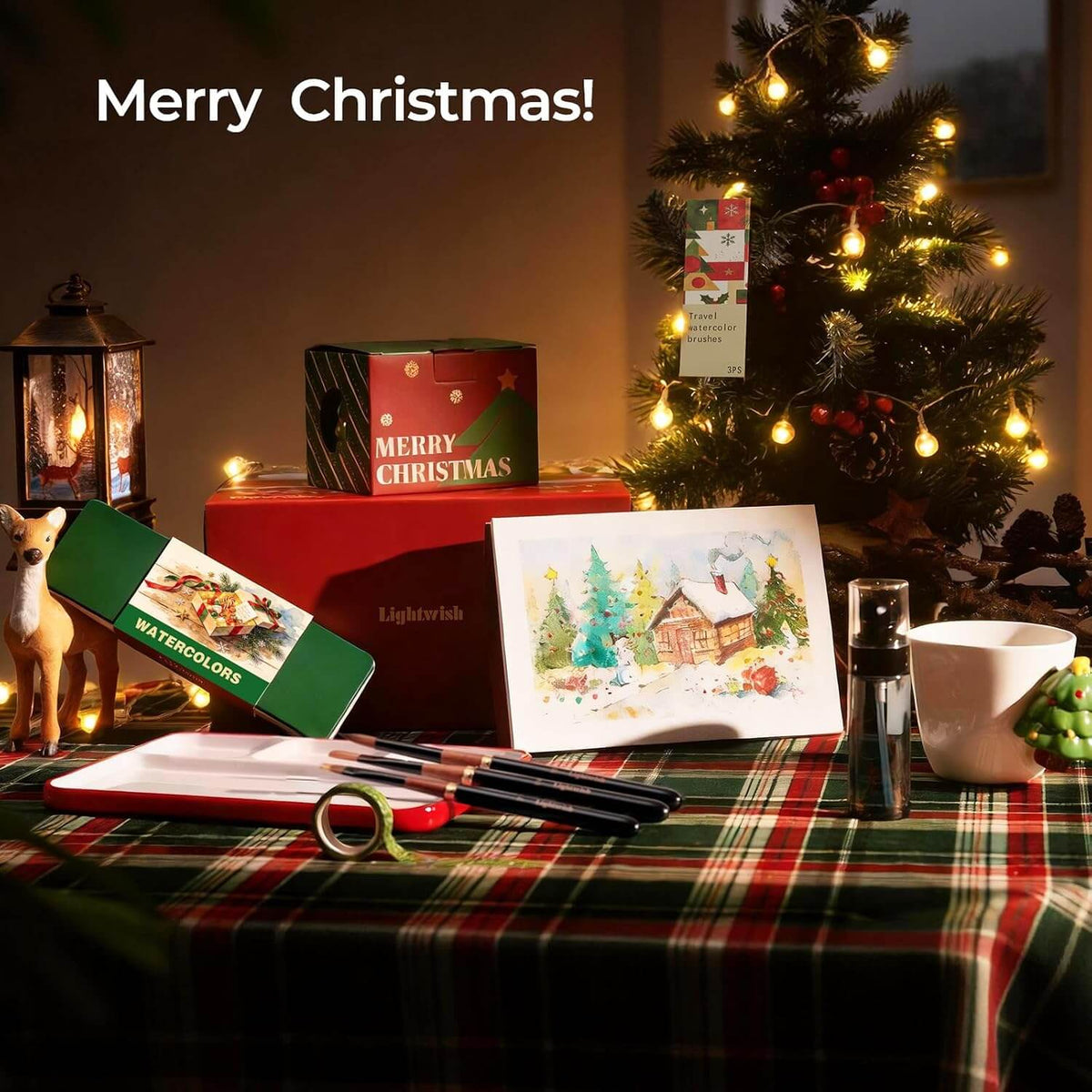 Lightwish Christmas Edition 39 Colors Solid Watercolor Set