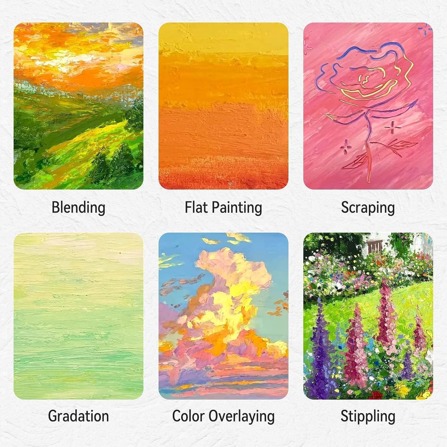 LIGHTWISH Professional Soft Oil Pastels Collection(48 / 77 / 100 Colors)